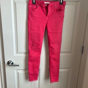 7 for all mankind coral jeans